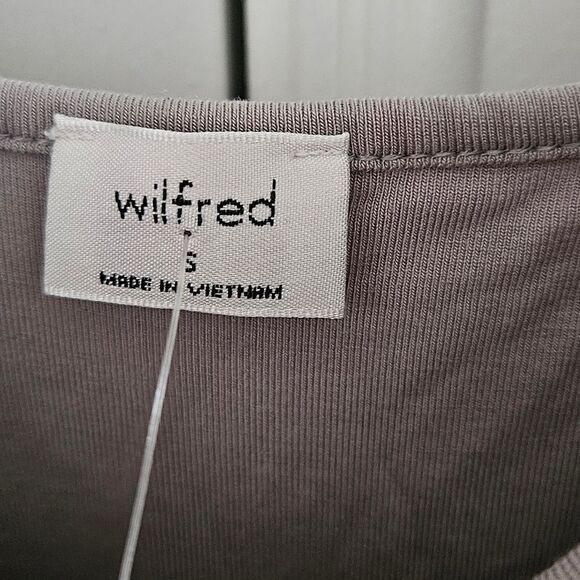 Wilfred Aritzia Elegant Gray Sleeveless Dress - Picture 3 of 5